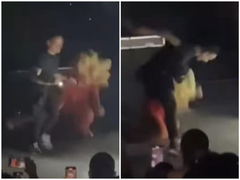 VIDEO: La cantante Yuri se cae en pleno concierto VIDEO: La cantante Yuri se cae en pleno concierto