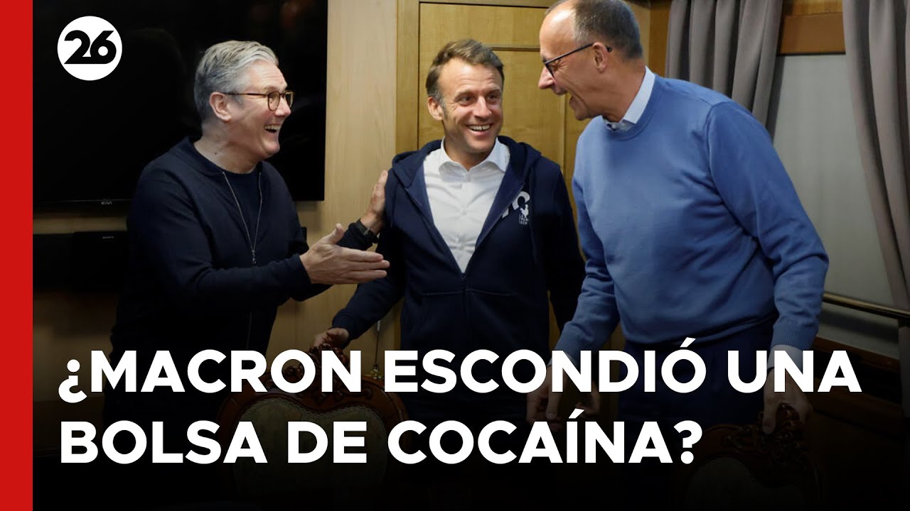 Macron reacciona al video en el que presuntamente esconde una bolsa de cocaína Macron reacciona al video en el que presuntamente esconde una bolsa de cocaína