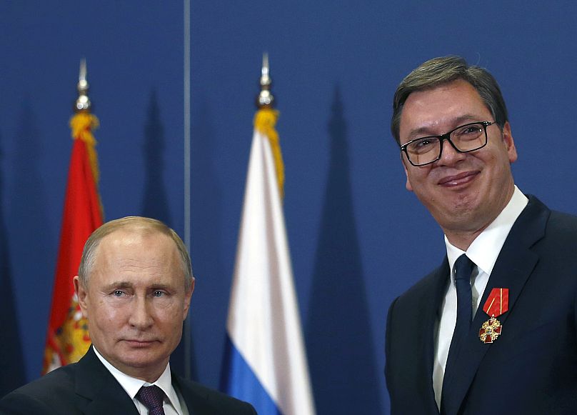 Vucic: “Le di mi palabra a Putin de que estaría aquí el 9 de mayo y la cumplí” Vucic: “Le di mi palabra a Putin de que estaría aquí el 9 de mayo y la cumplí”